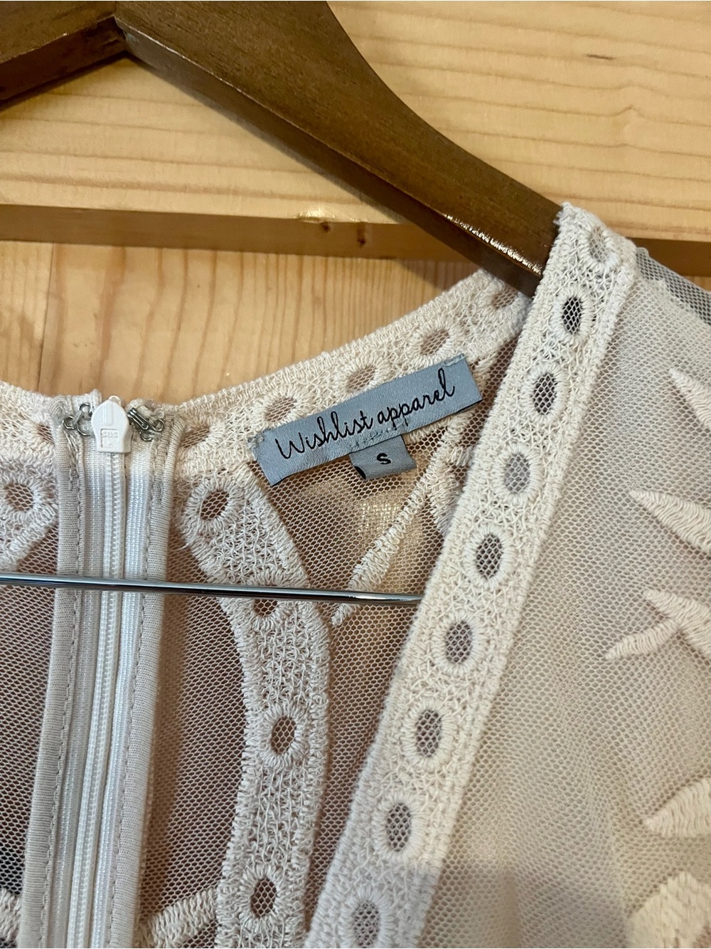 Wishlist Ivory Sheer Embroidered Maxi Dress/Romper - Picture 3 of 3